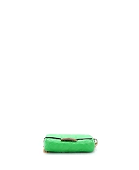 Pre-Owned Fendi Mini Baguette Nm Bag Zucca Embossed Leather