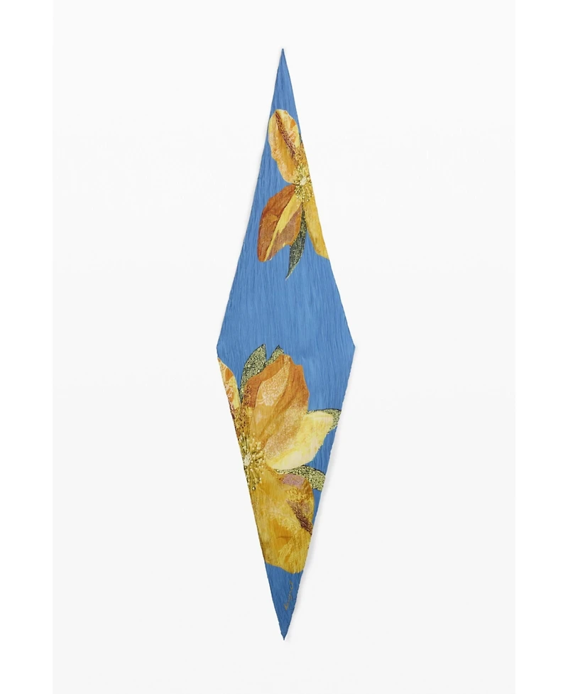 Desigual Women's Printed Flower Scarf
