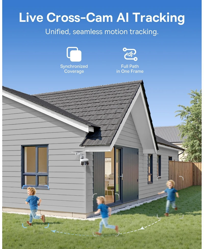 Baseus X1 Pro Outdoor Solar Dual-Camera Security Camera
