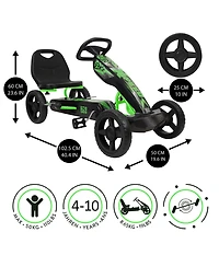509 Crew Xspeed Pedal Go-Kart with Spoke-Rim, Ages 4+