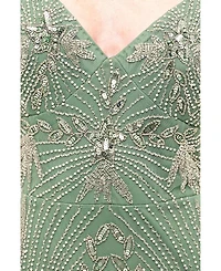 Beauut Women's Embellished Sequins Fitted Gown