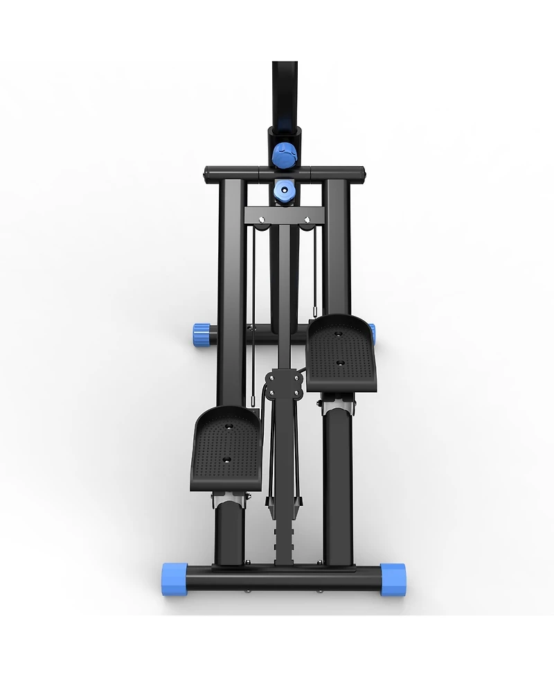 Sevorley Vertical Climber Exercise Machine with Lcd Monitor, Foldable Full Body Cardio Trainer, Non-Slip Pedals