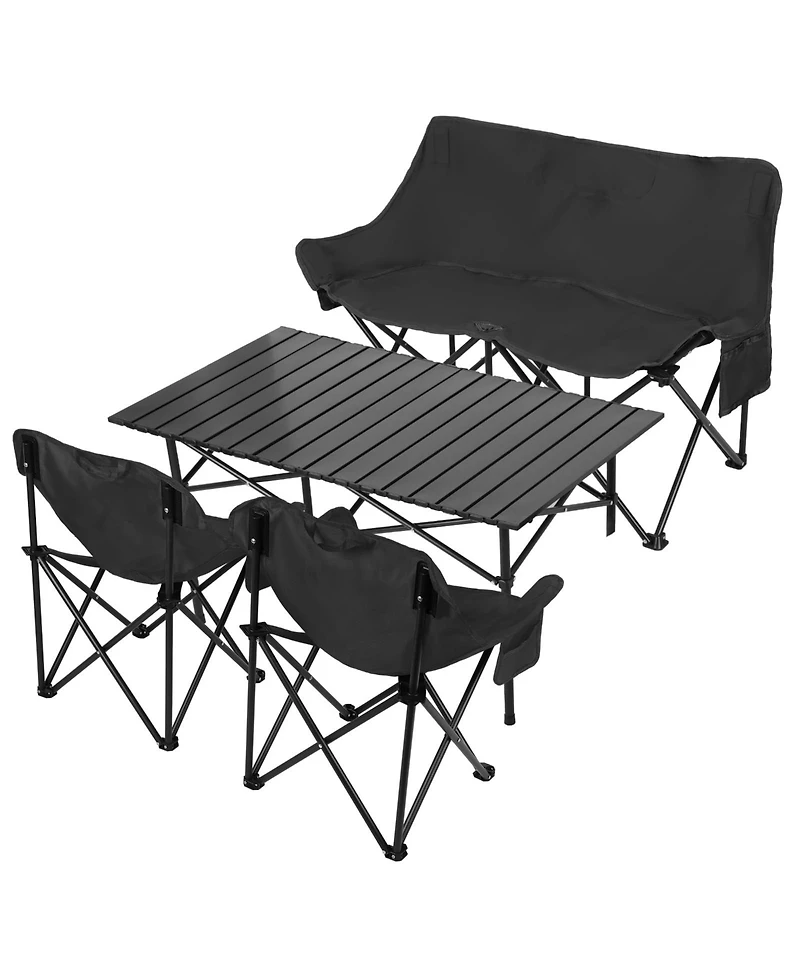 Piscifun Folding Table Chair Set Portable Lightweight Heavy Duty Outdoor Camping Travel