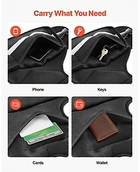 Sugift Adjustable Weighted Vest 20-32 lbs with 6 Weight Packs X-Shape for Strength Training Running