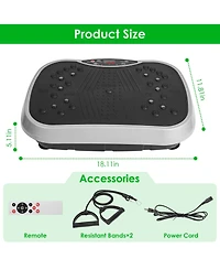 Sevorley Whole Body Vibration Plate Exercise Machine with Remote, 120 Speed Levels and Resistance Bands