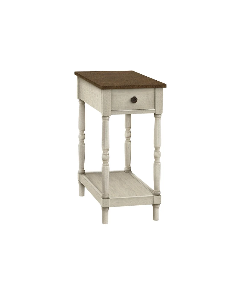 Flynama 25 Inch Traditional Accent Table with Drawer