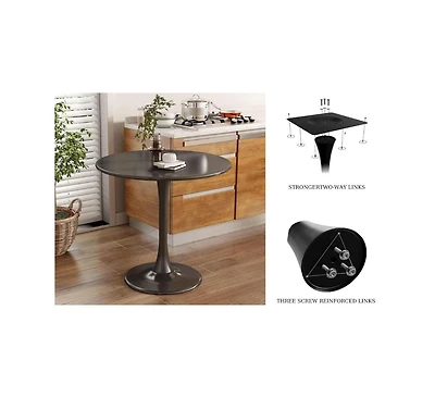 flynama Modern Round Multi-use Table