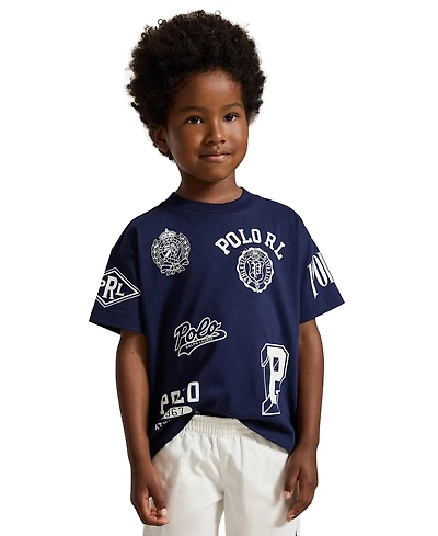 Polo Ralph Lauren Boys' 2T-7 Big Fit Cotton Graphic T-Shirt