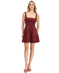 Kittenish Women's Misty Fit & Flare Square Neck Dress