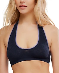Free People Women's Sweet Point Seamless Halter Scoop Neck Bralette