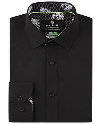 Tom Baine Men's Slim Fit Performance Solid Button Down Shirt