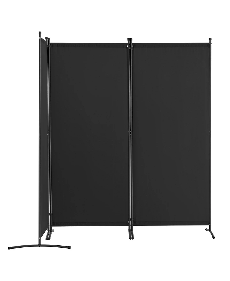 Folding Room Divider Privacy Screen, 3 Panel Fabric Partition for Bedroom, Dining Room and Office