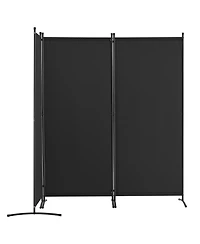 Folding Room Divider Privacy Screen, 3 Panel Fabric Partition for Bedroom, Dining Room and Office