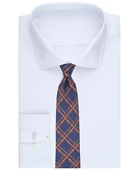 Club Room Men's Saddlecrest Plaid Print Classic Tie