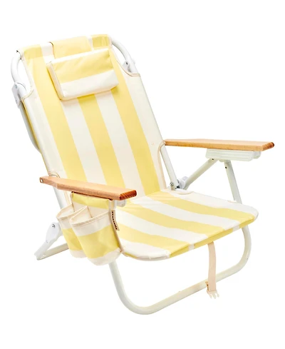 SUNNYLiFE Deluxe Beach Chair: La Mer Limon Stripe