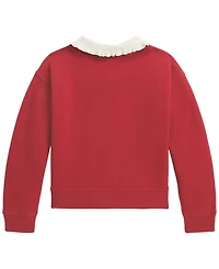 Polo Ralph Lauren Girls' 2T-6X Collared Fleece Sweatshirt