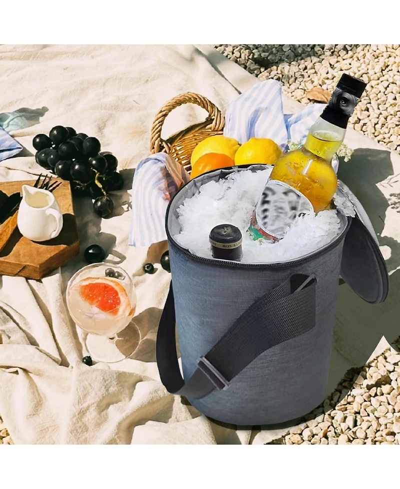 Piscifun Collapsible Insulated Party Cooler With Carry Handles Portable For Drinks Indoor Outdoor Events