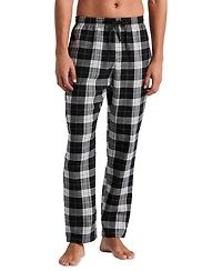 Perry Ellis Portfolio Men's Flannel Plaid Drawstring-Waist Sleep Pants