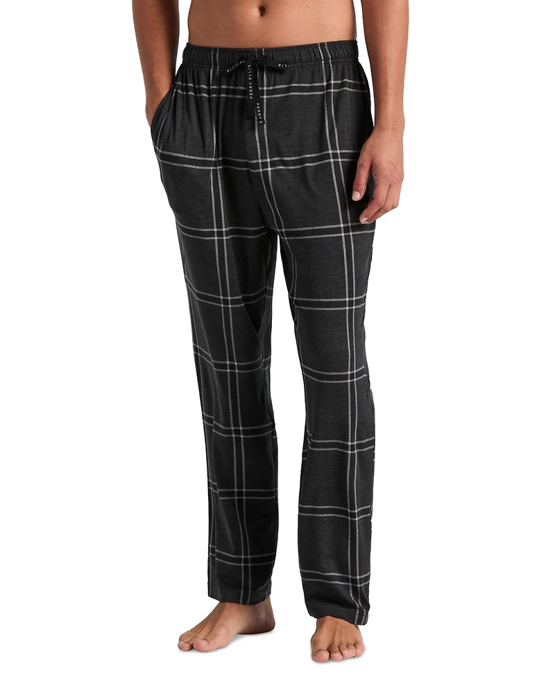 Perry Ellis Portfolio Men's Deluxe Touch Plaid Sleep Pants