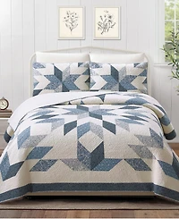 Modern Heirloom Bright Star Patchwork -Piece Quilt Set