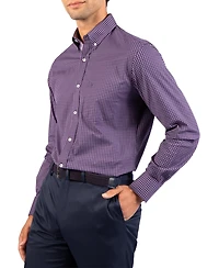 TailorByrd Men's Tonal Gingham Long Sleeve Shirt