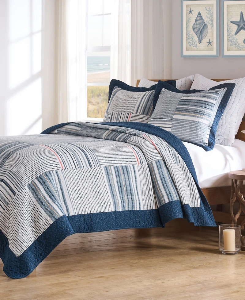 Greenland Home Fashions Voyage Reversible -Piece Quilt Set