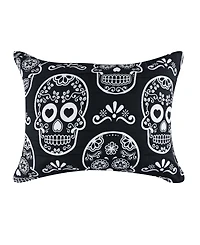 Greenland Home Fashions Sugar Skull Jacquard-Woven Lightweight Pillow Sham, Standard
