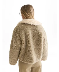 Scotch & Soda Women's Faux Fur Short Jacket