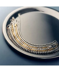 Square Dot Bracelet in Gold Vermeil