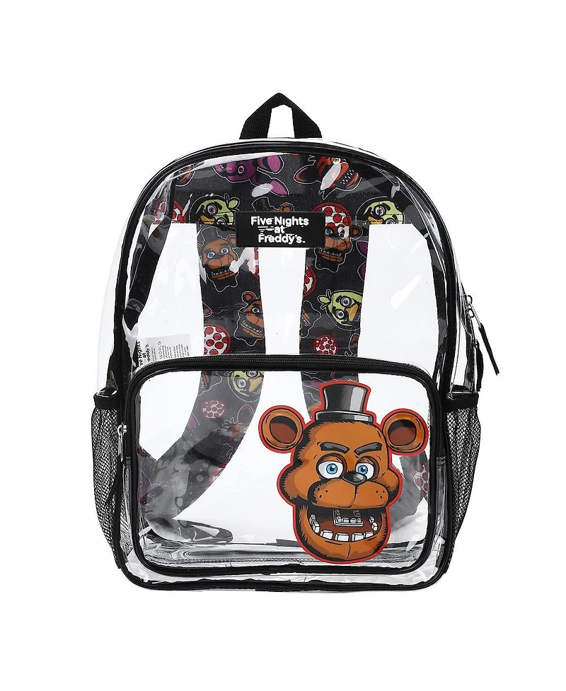 Five Nights at Freddy's Freddy Fazbear 16" Clear Backpack For School And Travel