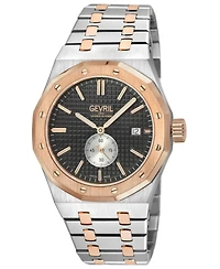 Gevril Men's Swiss Made Gotham Swiss Automatic Two tone Stainless Steel Bracelet Watch