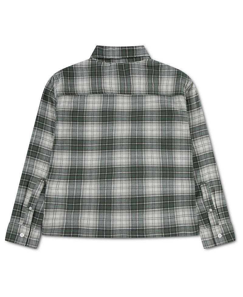 abercrombie kids Boys' 5-18 Coastal Local Flannel Plaid Shirt