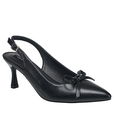 French Connection Women's Brinny Small Bow Kitten Heel