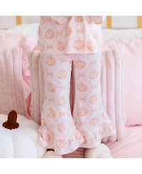 Sweet Wink Toddler Girl's (2T-3T) Pumpkin Trellis Lounge Set