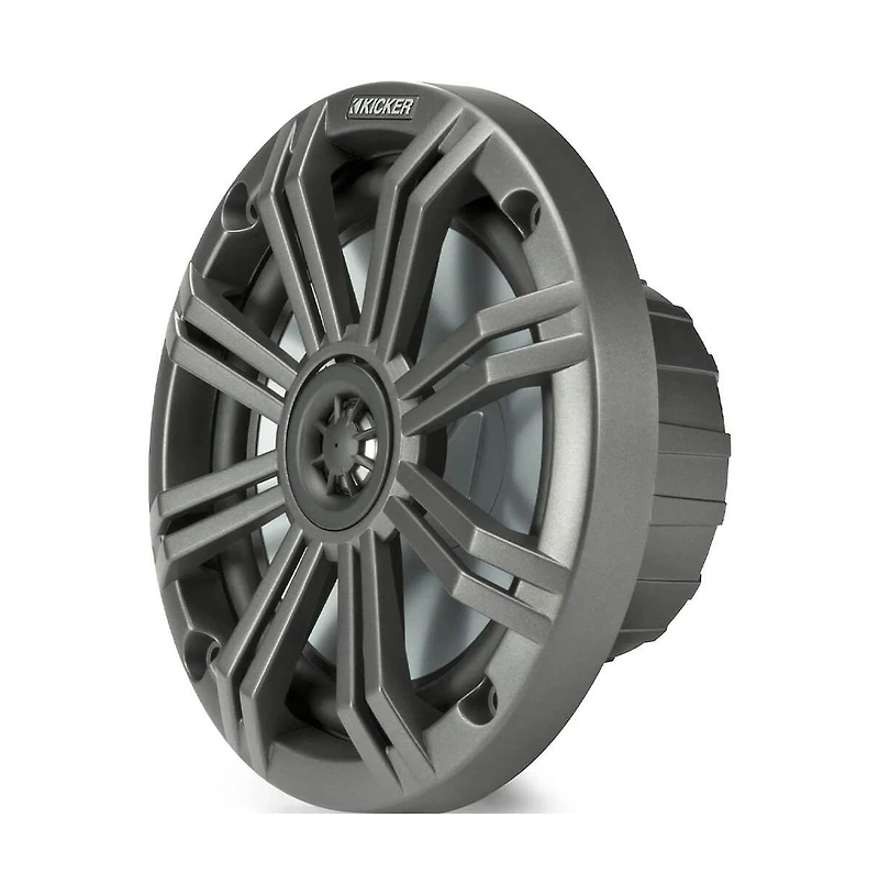 Kicker 6.5" Marine Coaxial Speakers Weather-Resistant Audio Grilles - 45KM654