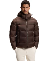 Boss by Hugo Men's Water-Repellent Padded Jacquard Jacket