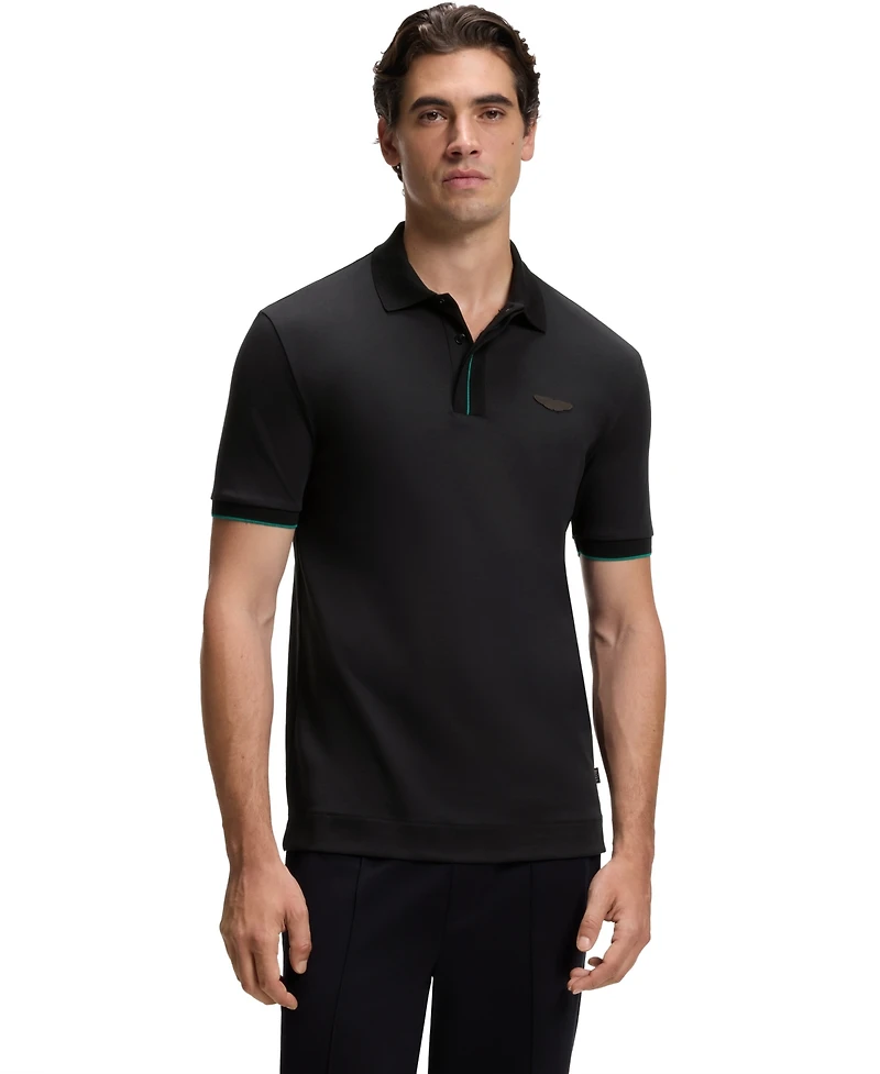Boss by Hugo x Aston Martin Men's Mercerized Cotton Regular-Fit Polo Shirt