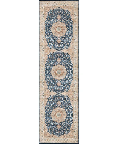 Mink Home Homewell Machine Washable HAM4003 2'x6'11" Runner Area Rug