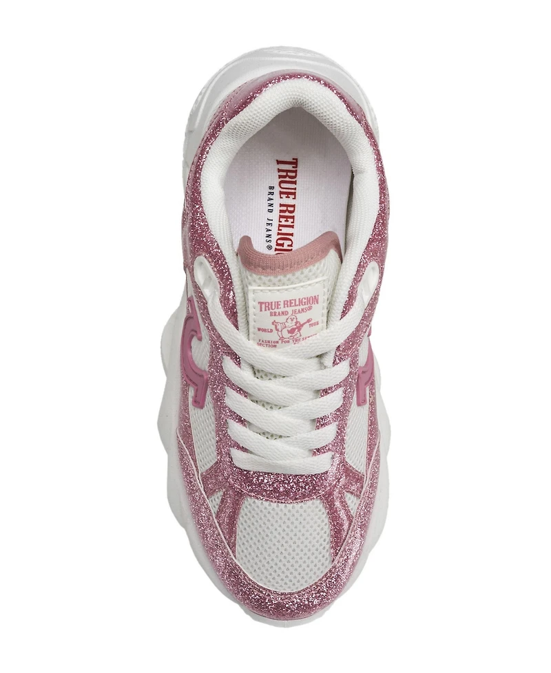 True Religion Little Girls' Kali Chuncky Logo Sneaker