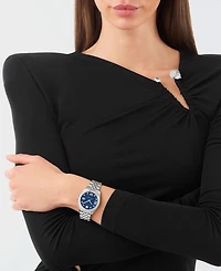 Philipp Plein Date Superlative Women's Silver Stainless Steel Bracelet Watch 34mm