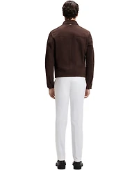 Boss by Hugo Men's Suede Regular-Fit Leather Jacket