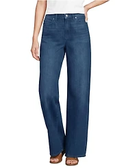 Lands' End Women's Rigid Denim Mid Rise Baggy Jeans