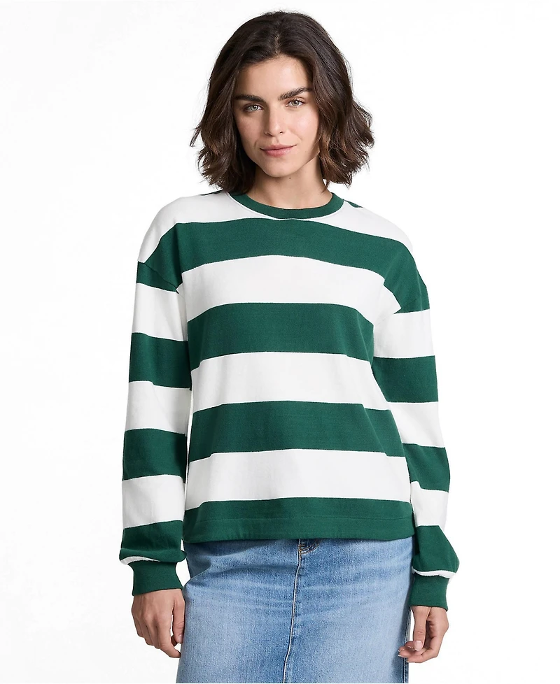 Lands' End Women's Long Sleeve Mariner Jersey T-Shirt