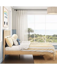 Max & Lily Elio/Rattan Full Single Bed