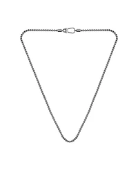 Hugo Boss Men's Liam Stainless Steel Ionic Plated Antique Silver Steel Necklace