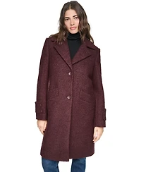 Andrew Marc Women's Regine Slim Wool-Blend Boucle Coat