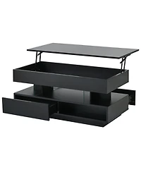 Flynama 39.3" Lift Top Coffee Table with Led Lights