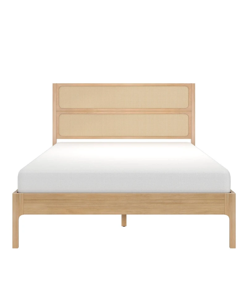 Plank+Beam Elio Rattan Queen Bed