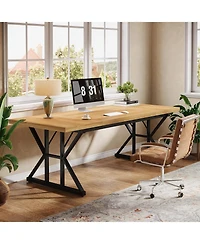 Tribesigns 70.86" Industrial Executive Desk.