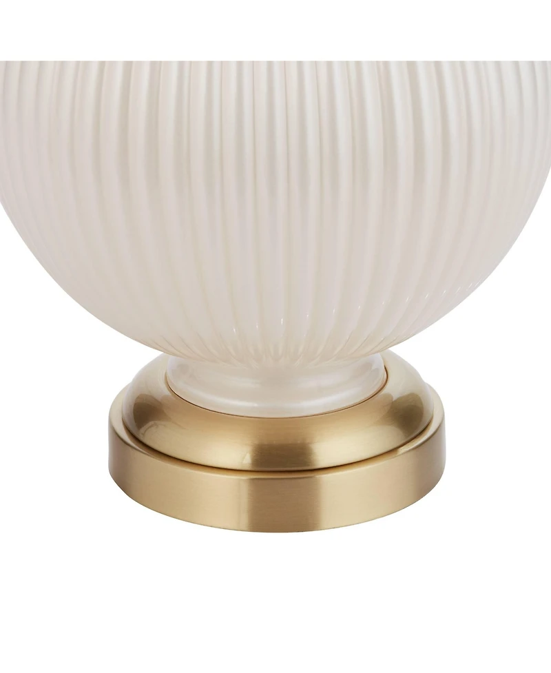 Possini Euro Design Possini Euro Kelly 27" High Fluted Glass Table Lamp Set of 2